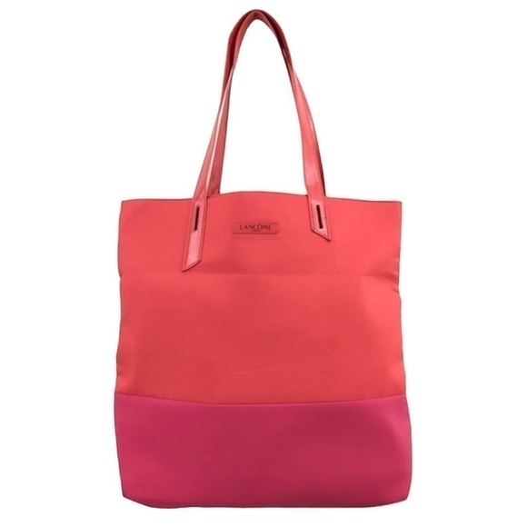Lancome Handbags - Lancôme Pink & Red reversible flamingo Tote Bag